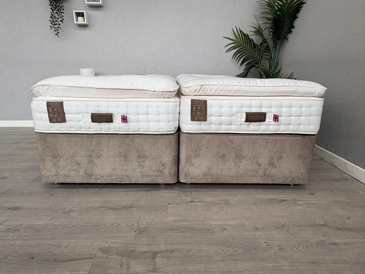 Staples Artisan Pure INDULGENCE / OPULENCE Zip & Link Mattress, 6ft Superking