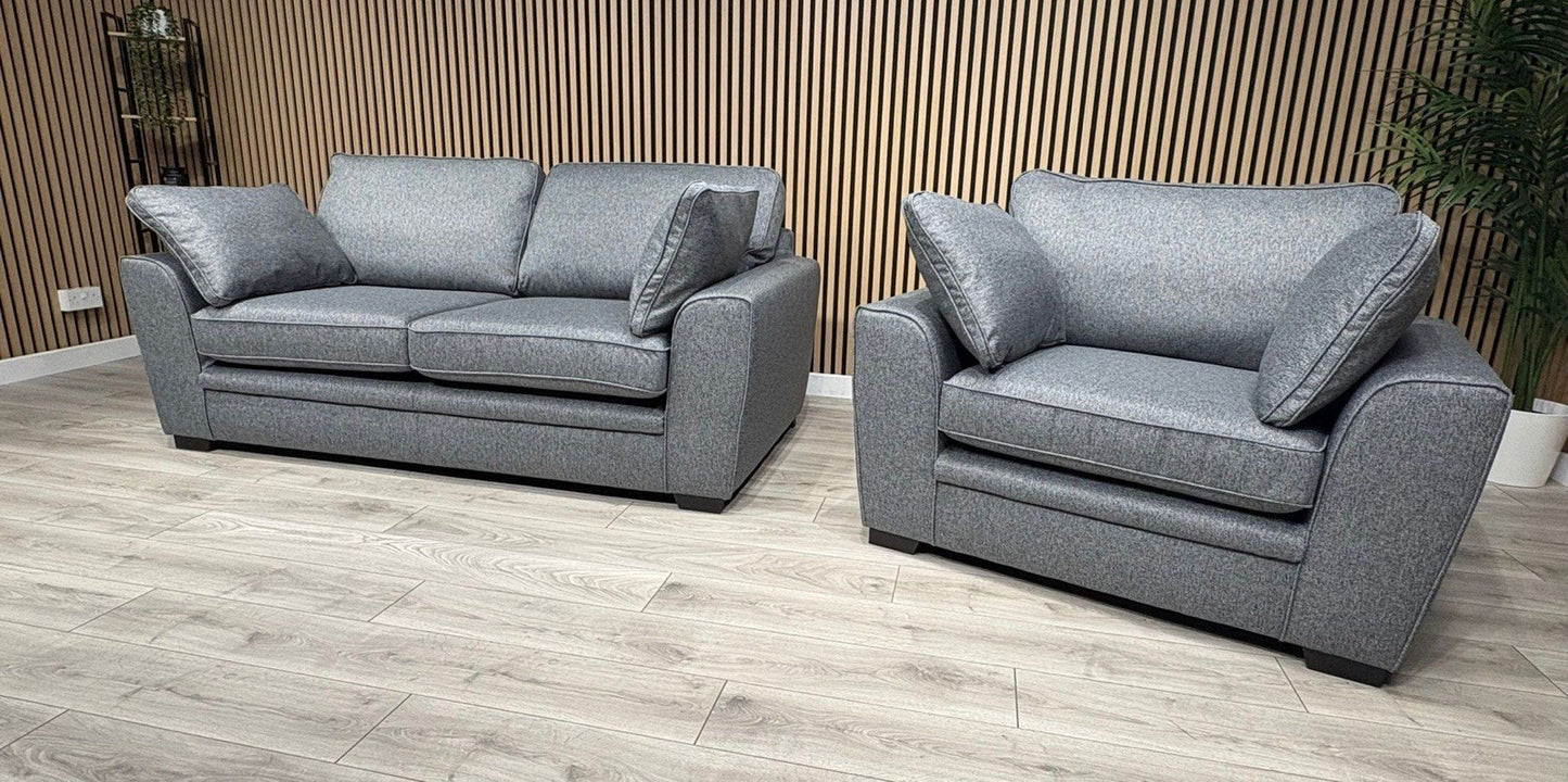 Sofology CHALFONT Fabric 3 Seater Sofa + Armchair Set - RRP £2,499
