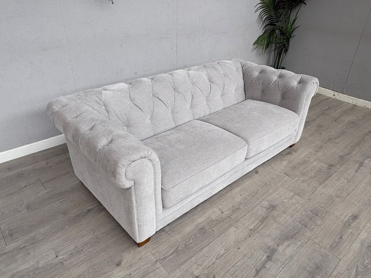 DFS Holbrook Chesterfield Fabric 3 Seater Sofa RRP £699