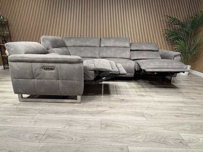Furniture Village MOET Fabric 2 Corner 2 Power Recliner Sofa RRP £3295