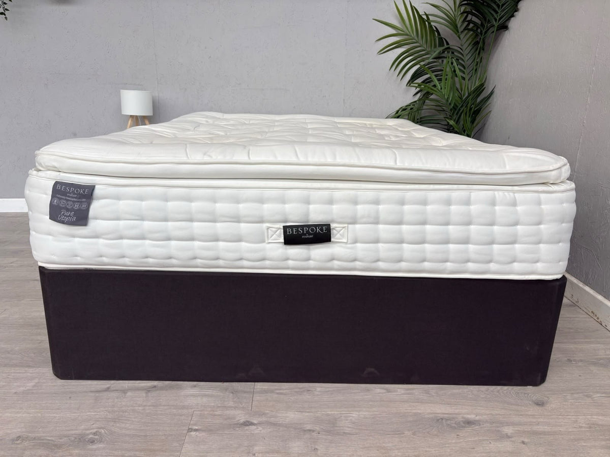 Staples Bespoke Pure UTOPIA Pillowtop 5ft Kingsize Mattress, Medium - RRP £1,699