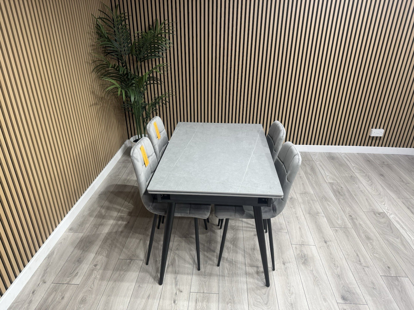 NEXT Sample - VERONA Marble Effect Extending Dining Table + 4 x Chairs RRP £1799