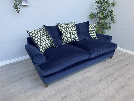 F.V. The Lounge Co. BRONWYN Fabric 4 Seater Scatter Back Sofa - RRP £1,995