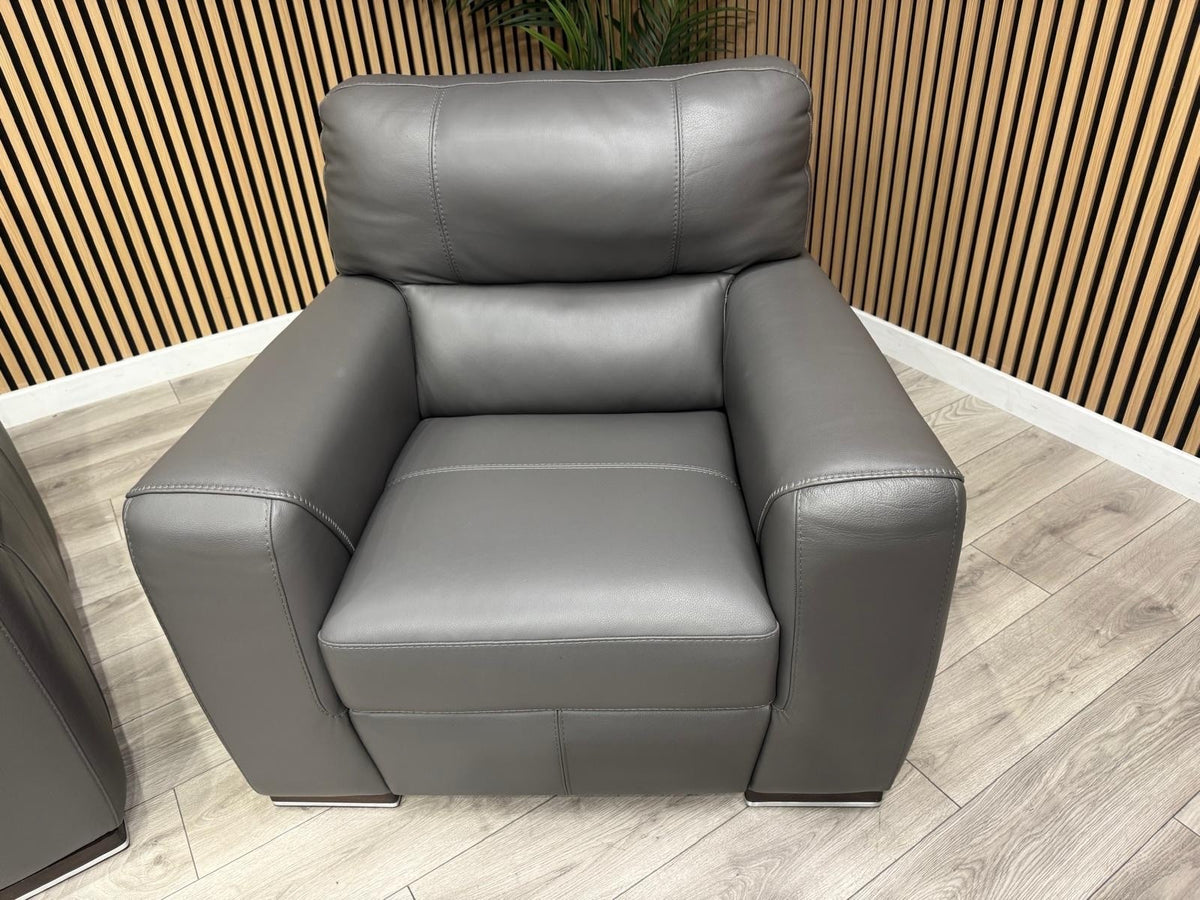 ScS - Sisi Italia LUCCA Leather 3 Seater Sofa + Armchair Set - RRP £3898