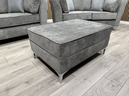 Furniture Village SASHA Fabric 3+2 Seater + Footstool Sofa Set - RRP £3490