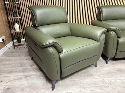 Furniture Village JUDE Style Leather 2 Seater Sofa + 2 x Armchairs - RRP £6,485