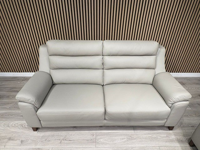 John Lewis Sample BELLA Leather Sofa, Pearl - Different Combinations Available