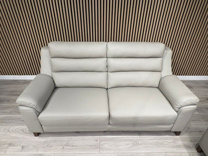 John Lewis Sample BELLA Leather Sofa, Pearl - Different Combinations Available