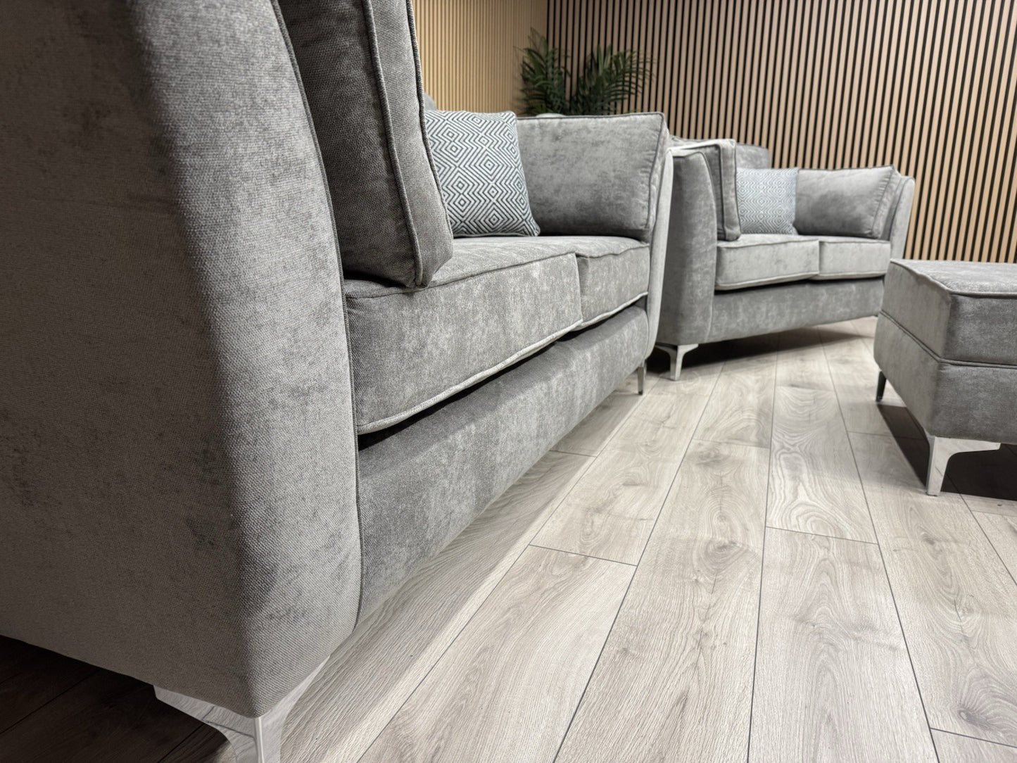 Furniture Village SASHA Fabric 3+2 Seater + Footstool Sofa Set - RRP £3490