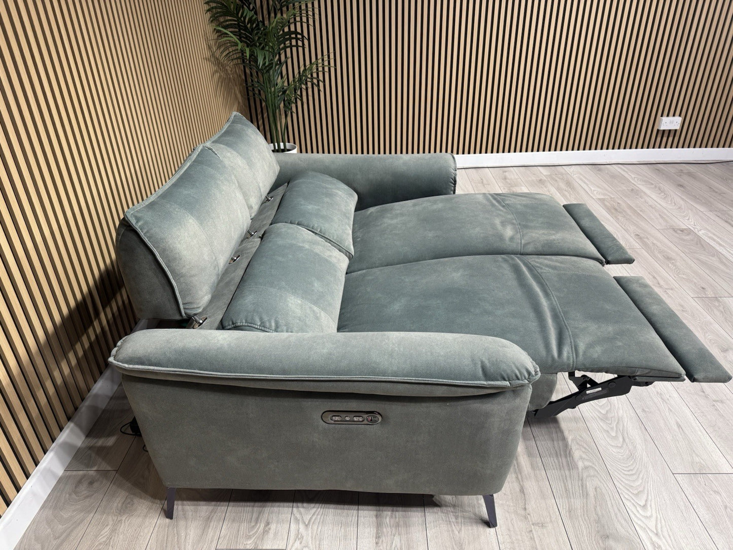 Furniture Village JUDE Fabric 2 Seater Power Recliner Sofa, Fern - RRP £1,895