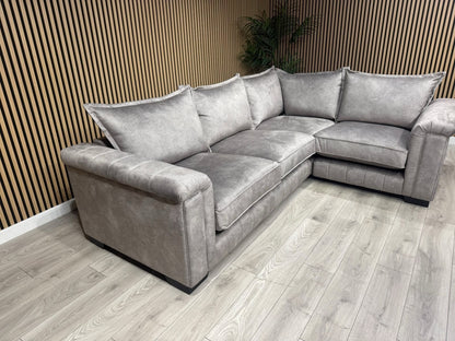 DFS DOLCIE Formal Back Fabric 3 Corner 1 Sofa - RRP £2,359