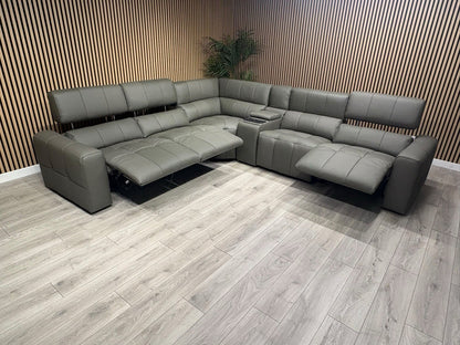 Sofology BARI Large Leather Power Recliner Corner Sofa - RRP £5899
