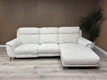 Furniture Village ECLIPSE Fabric Power Recliner RHF Chaise Corner Sofa RRP £2245