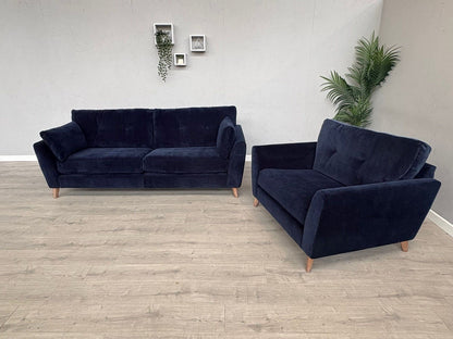 Dunelm - Peyton Grand Fabric 4 Seater Sofa + Love Chair / Armchair  - RRP £2,428
