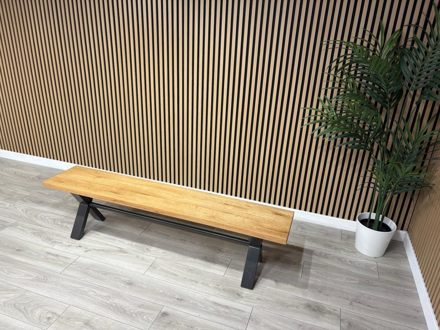 Furniture Village EARTH Solid Oak 180cm Dining Bench - RRP £359