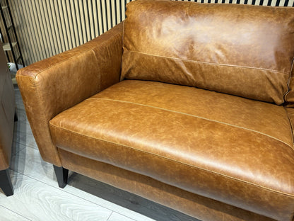 John Lewis BAILEY Style Leather 3 + 2 Seater Sofas, Armchair + Stool - RRP £4648