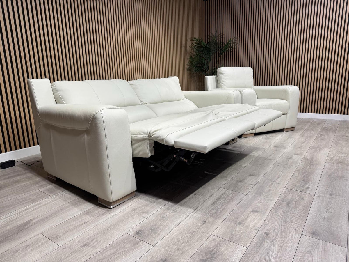 ScS Sisi Italia LUCCA Leather Power Recliner Sofa + Armchair Set - RRP £4298