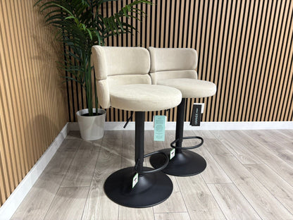 NEXT Sample - Brushed Velvet Cream Bar Stool