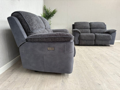 DFS Fontaine 3 Seater + 2 Seater Power Recliner Sofa Set  - RRP £1,978