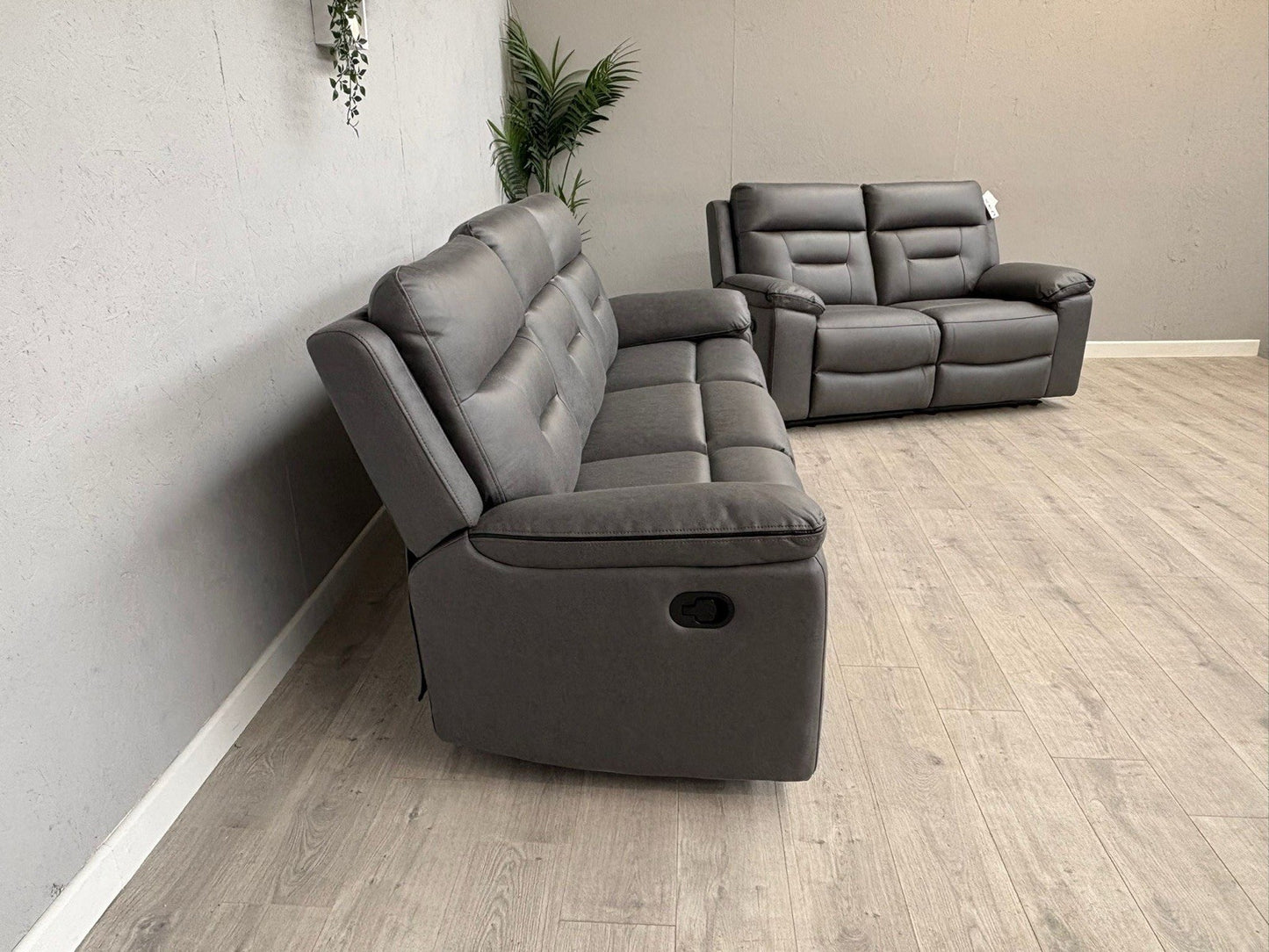 DFS New Braylan 3 Seater + 2 Seater Fabric Manual Recliner Sofa Set - RRP £1778