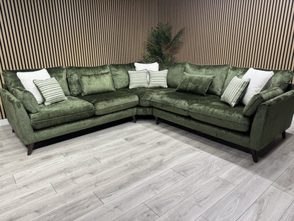 Very Home Sanremo Fabric Corner Group Sofa ( 2c2 )  Olive RRP £3199
