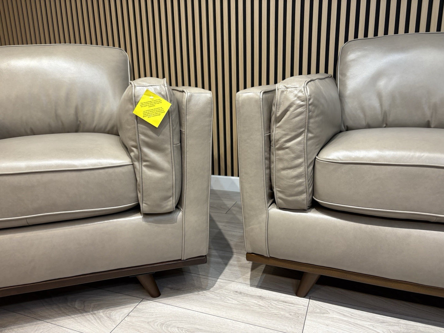 John Lewis Sample VALENCIA 3 Seater + 2 Seater + Armchair Leather Sofa Set