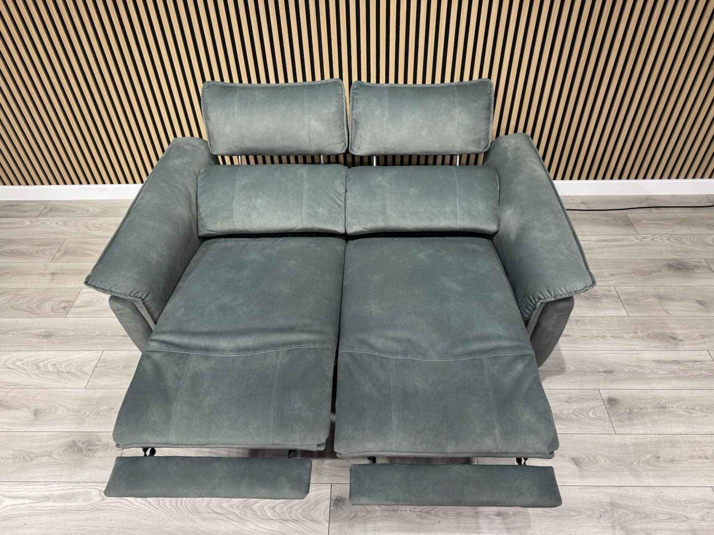 Furniture Village JUDE Fabric 2 Seater Power Recliner Sofa, Fern - RRP £1,895