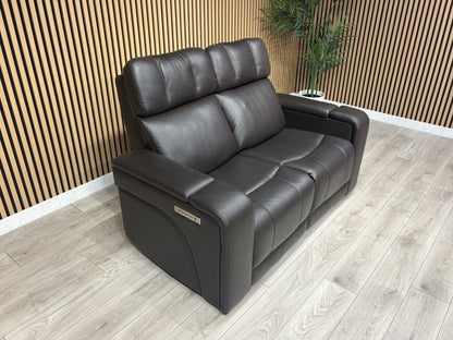 SCS Adstock Leather 2 Seater Power Recliner Sofa RRP £2699 (Read Description)