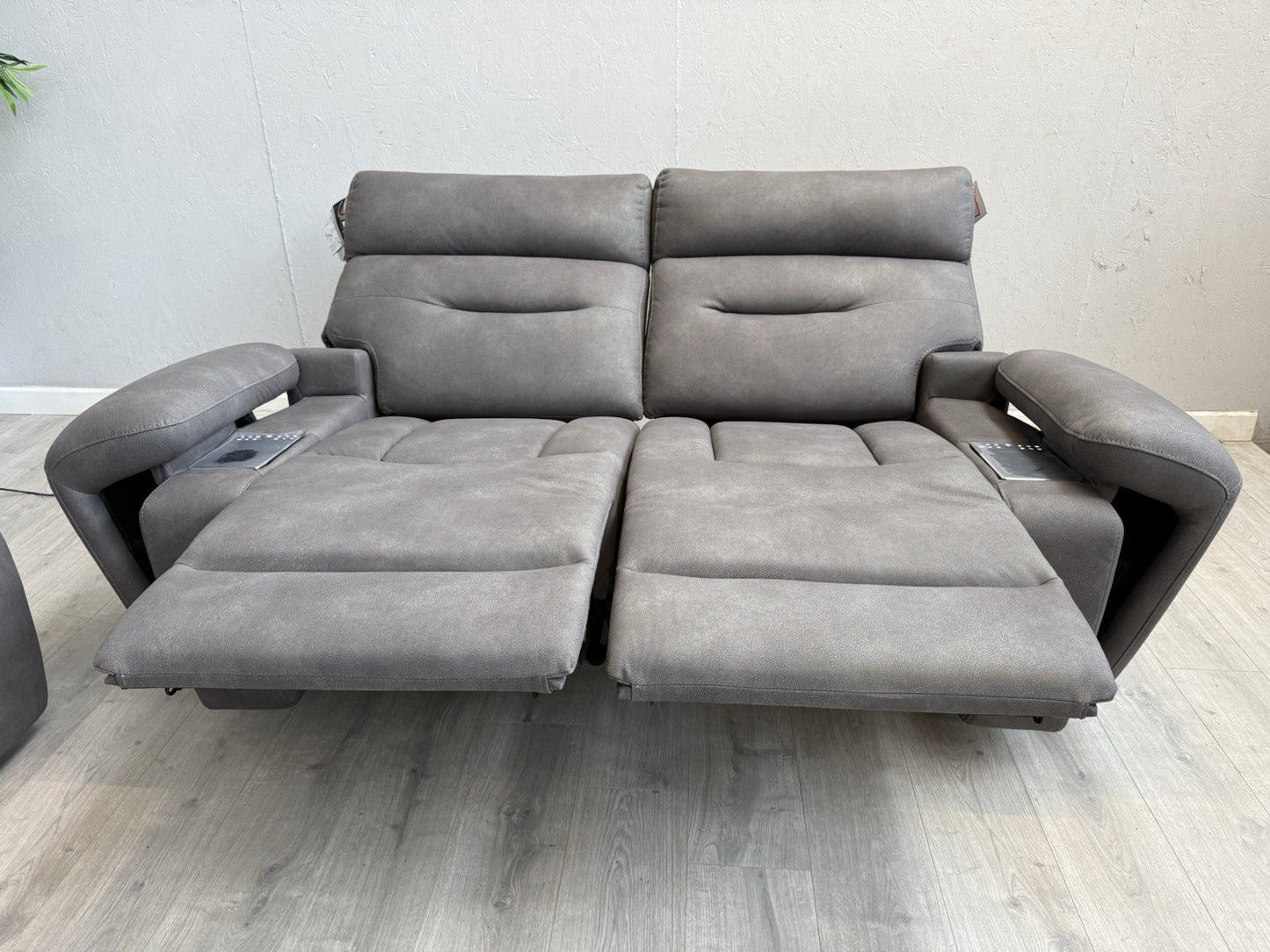 Furniture Village CINEMAX 3 Seater + 2 Seater Power Recliner Media Sofa Set.
