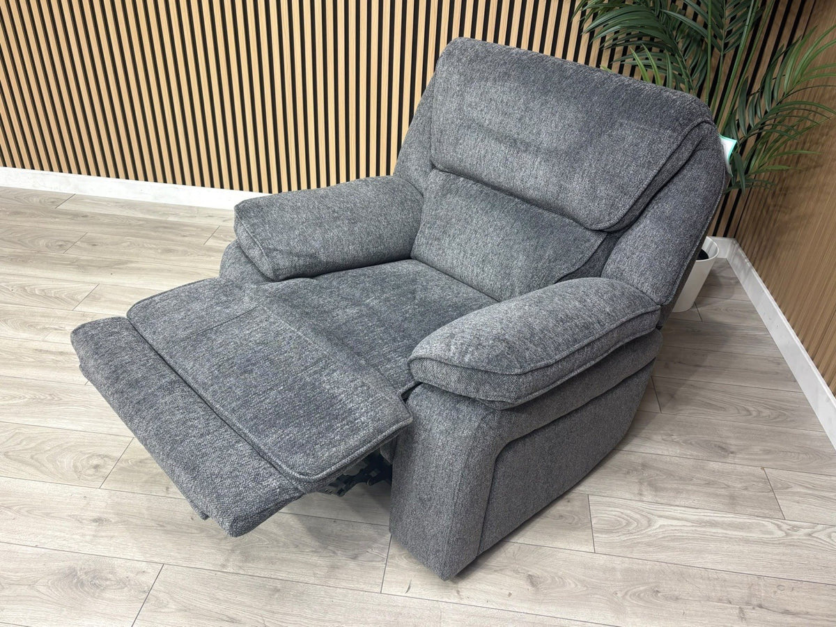 ORLANDO Fabric Power Recliner Armchair - RRP £1399