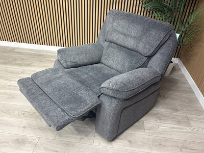 ORLANDO Fabric Power Recliner Armchair - RRP £1399