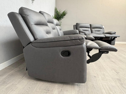 DFS New Braylan 3 Seater + 2 Seater Fabric Manual Recliner Sofa Set - RRP £1778