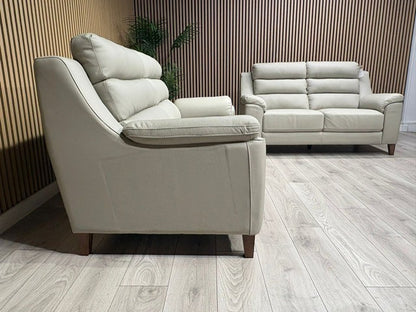 John Lewis Sample BELLA Leather Sofa, Pearl - Different Combinations Available