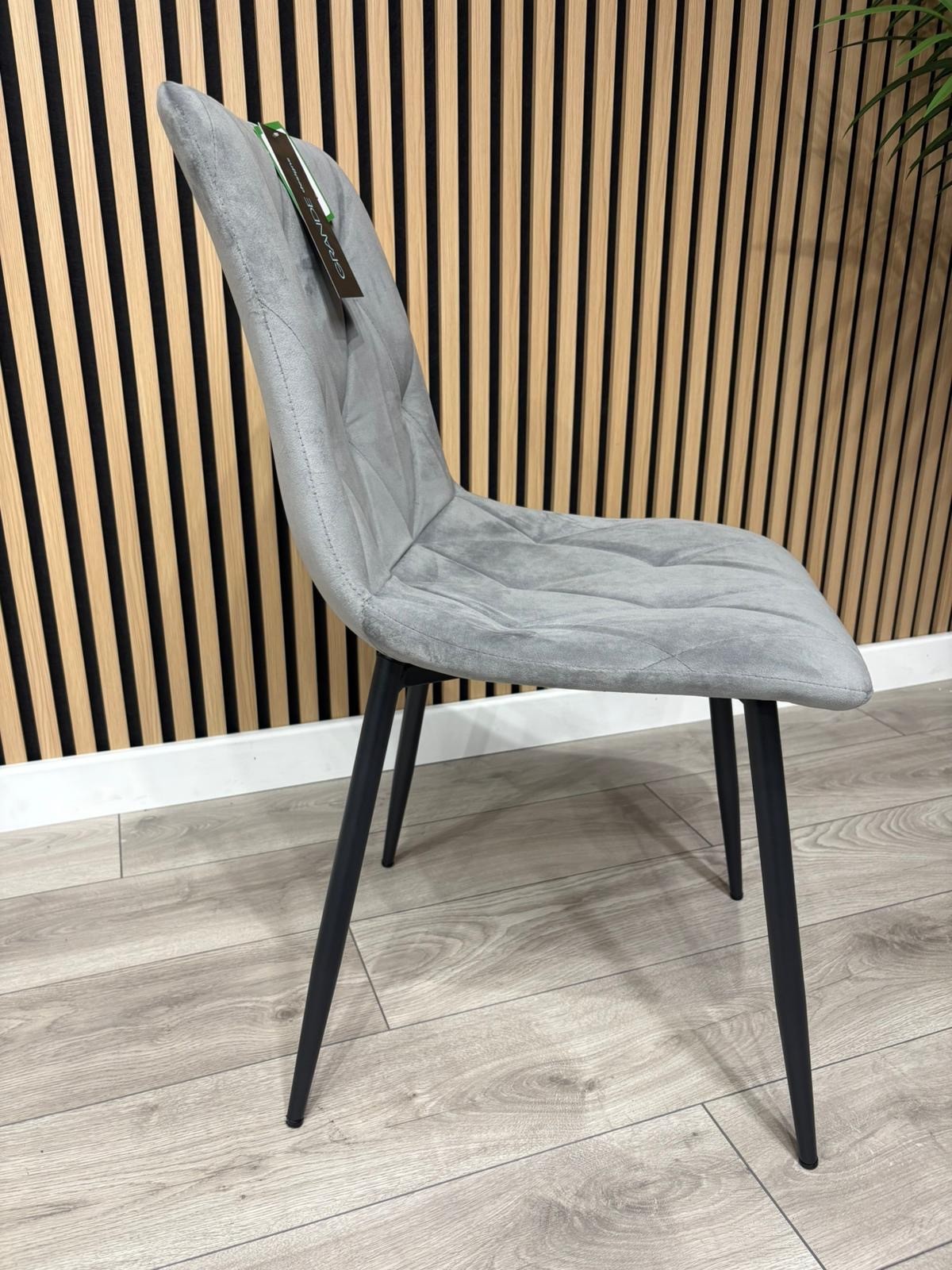 NEXT Sample - Brushed velvet dining chairs