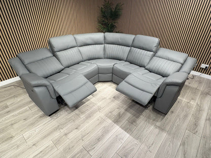 DOMINO Leather Modular Corner Sofa Set, Power Recliners - RRP £2,995