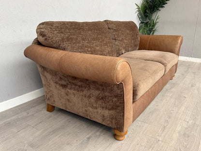 Alexander & James 3 Seater Fabric/Leather Sofa RRP: £2000