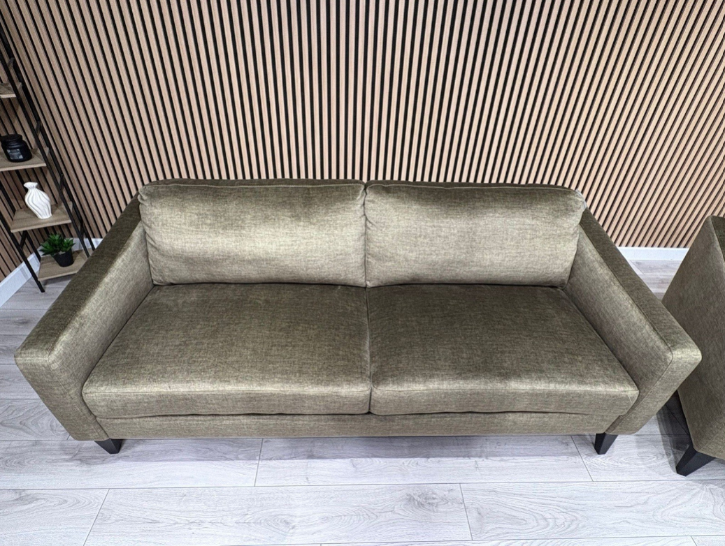 John Lewis BAILEY Style Fabric 3 Seater Sofa, Olive - RRP £1990