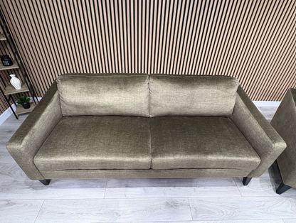 John Lewis BAILEY Style Fabric 3 Seater Sofa, Olive - RRP £1990