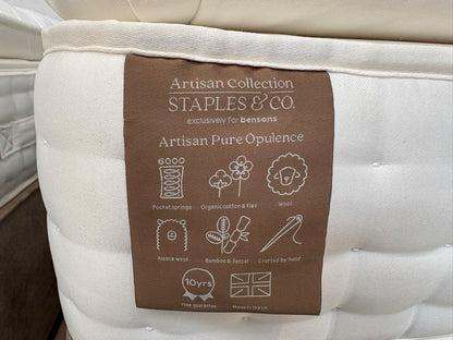 Staples Artisan Pure INDULGENCE / OPULENCE Zip & Link Mattress, 6ft Superking