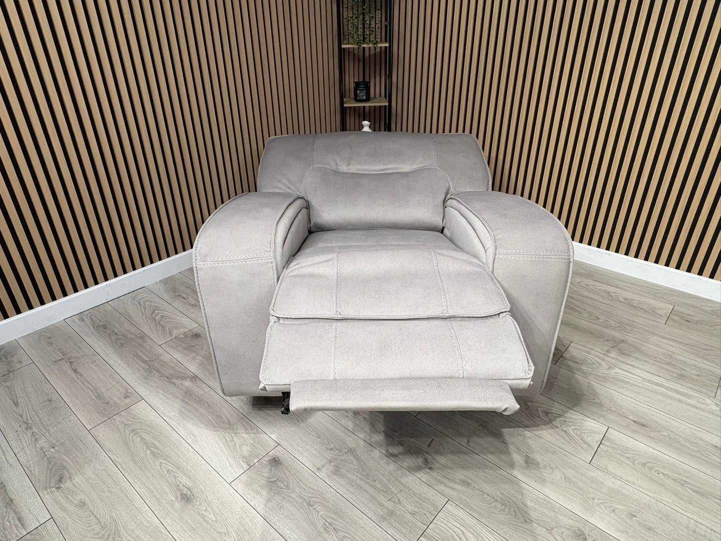 DFS - EXCALIBUR Fabric Power Recliner Armchair - RRP £1,299