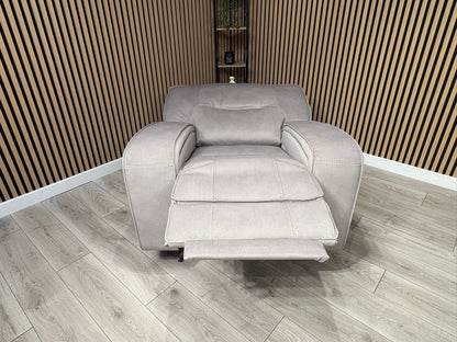 DFS - EXCALIBUR Fabric Power Recliner Armchair - RRP £1,299