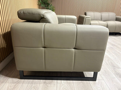MARELLA 3 Seater + 2 Seater Power Recliner Leather Sofa Set RRP £4399