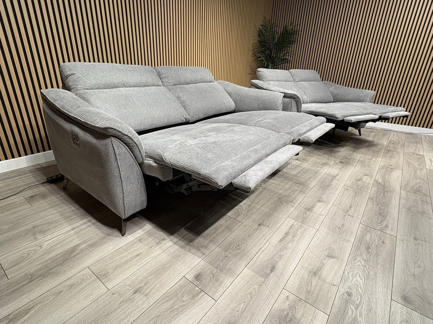 Vicenza Fabric Power Recliner 3 + 2 Seater Sofa Set - RRP £3599