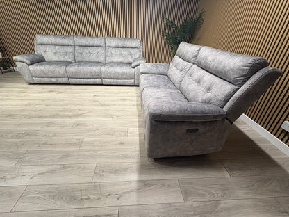 SCS Belford 3+3 Seater Power Recliner Sofa Set with Head Tilt - RRP £2698