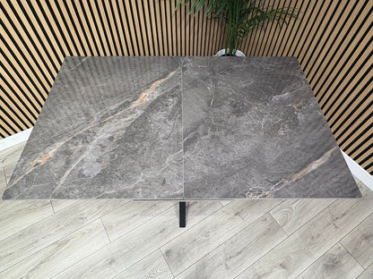 NEXT Sample - CRETE Marble Effect Extendable Dining Table  - RRP £899