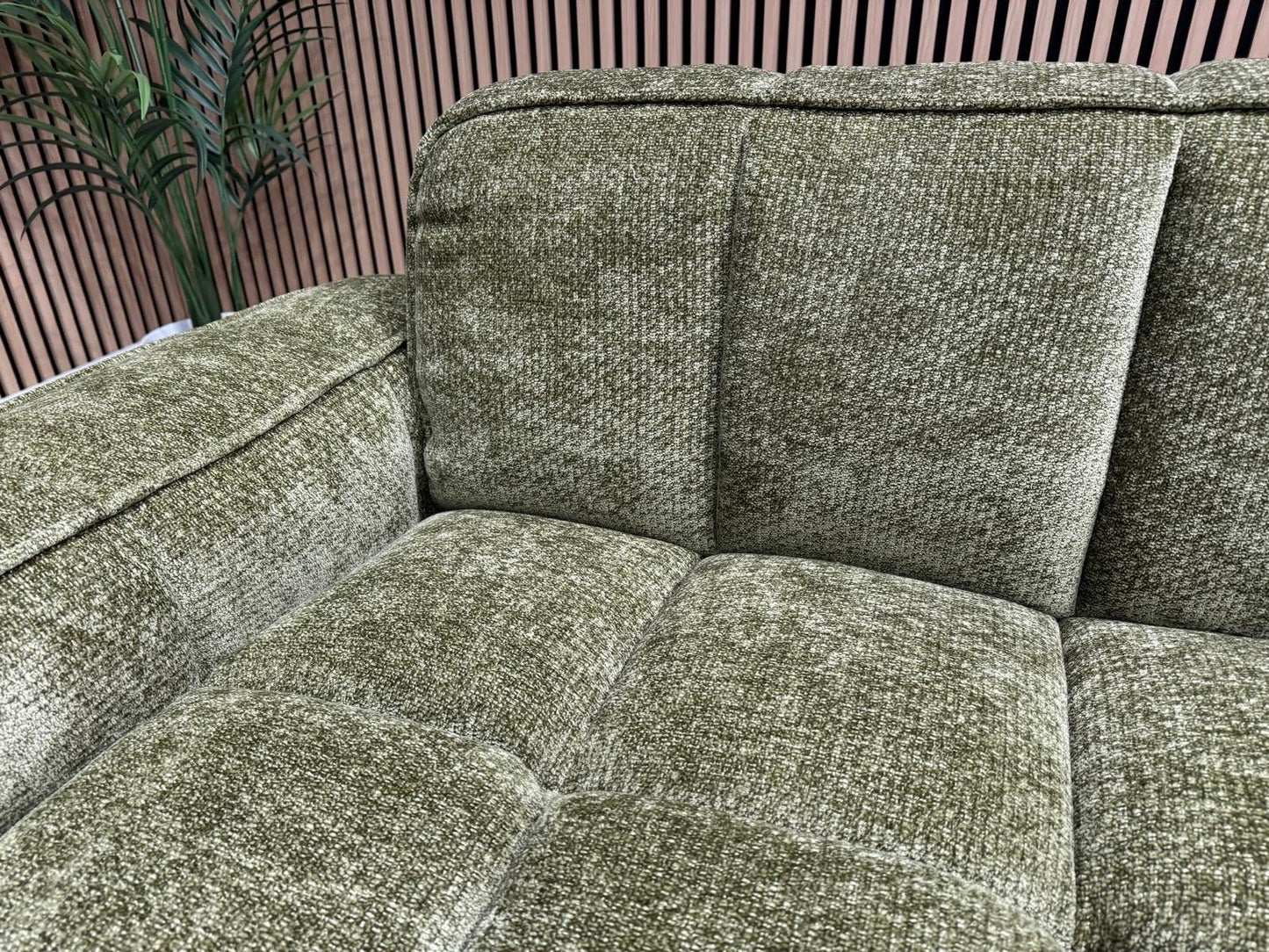 PARIS Fabric 3 Seater + 2 Seater Sofa Set, Olive - RRP £2,578