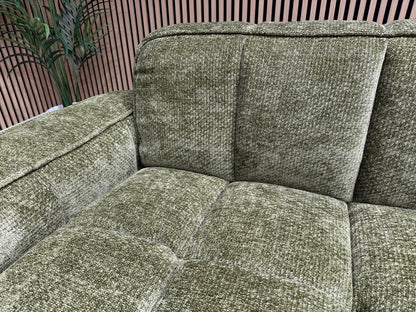 PARIS Fabric 3 Seater + 2 Seater Sofa Set, Olive - RRP £2,578