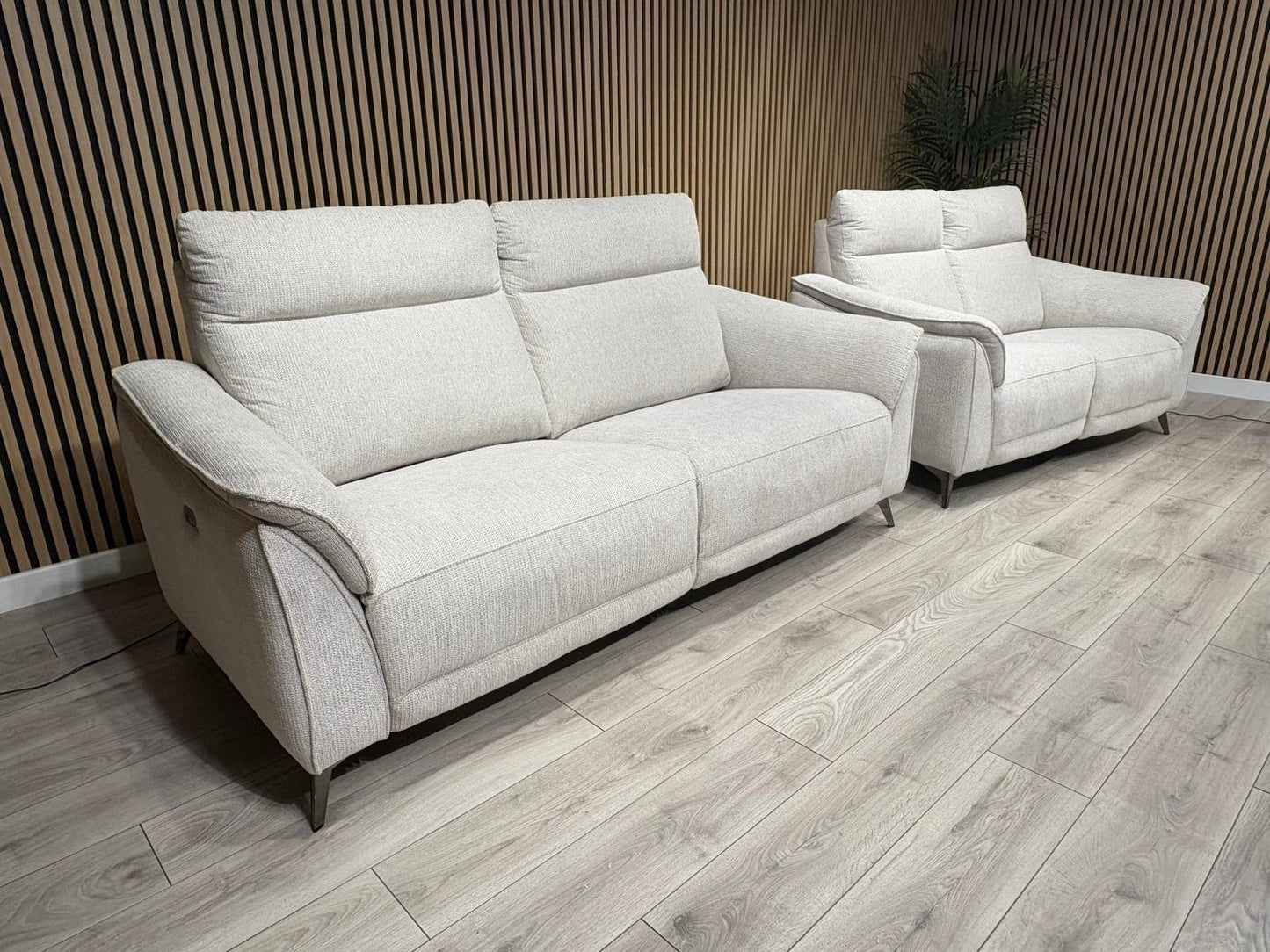 Vicenza Fabric Power Recliner 3 + 2 Seater Sofa Set - RRP £3599
