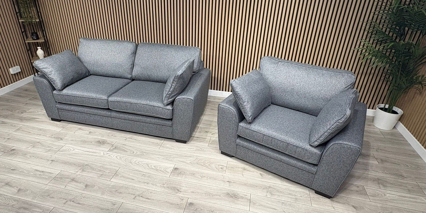 Sofology CHALFONT Fabric 3 Seater Sofa + Armchair Set - RRP £2,499