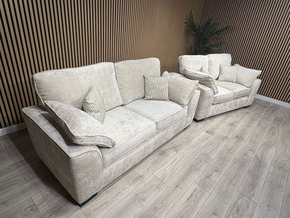 NEXT Stamford Style Fabric 3 Seater + 2 Seater Sofa Set - RRP £2450